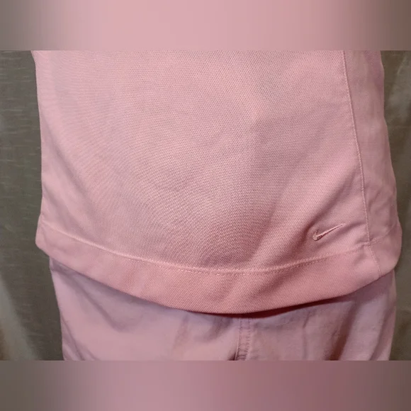 Nike Golf Polo Shirt, Women, Pink, Collar,V1/4 Button, Stretch, Logo, M 8-10 - Picture 4 of 10